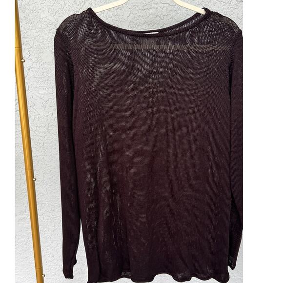 Eileen Fisher Mesh Top - Size Large - Picture 2 of 7